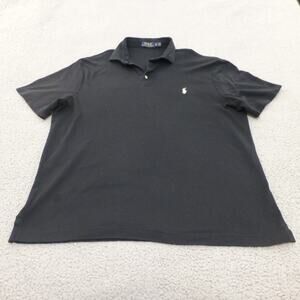 Polo Ralph Lauren Shirt Mens XL Black Golf Preppy Pony Collared